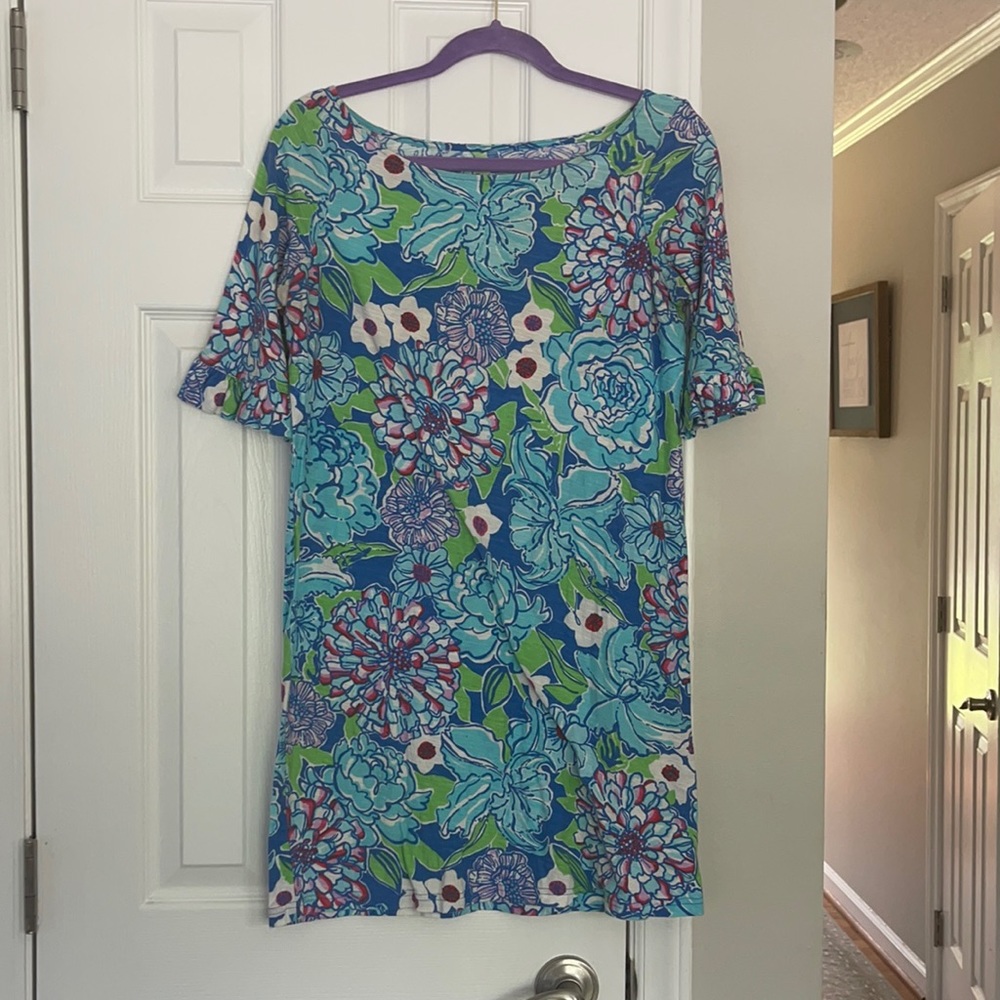 Lilly Pulitzer Ruffle T-Shirt Dress